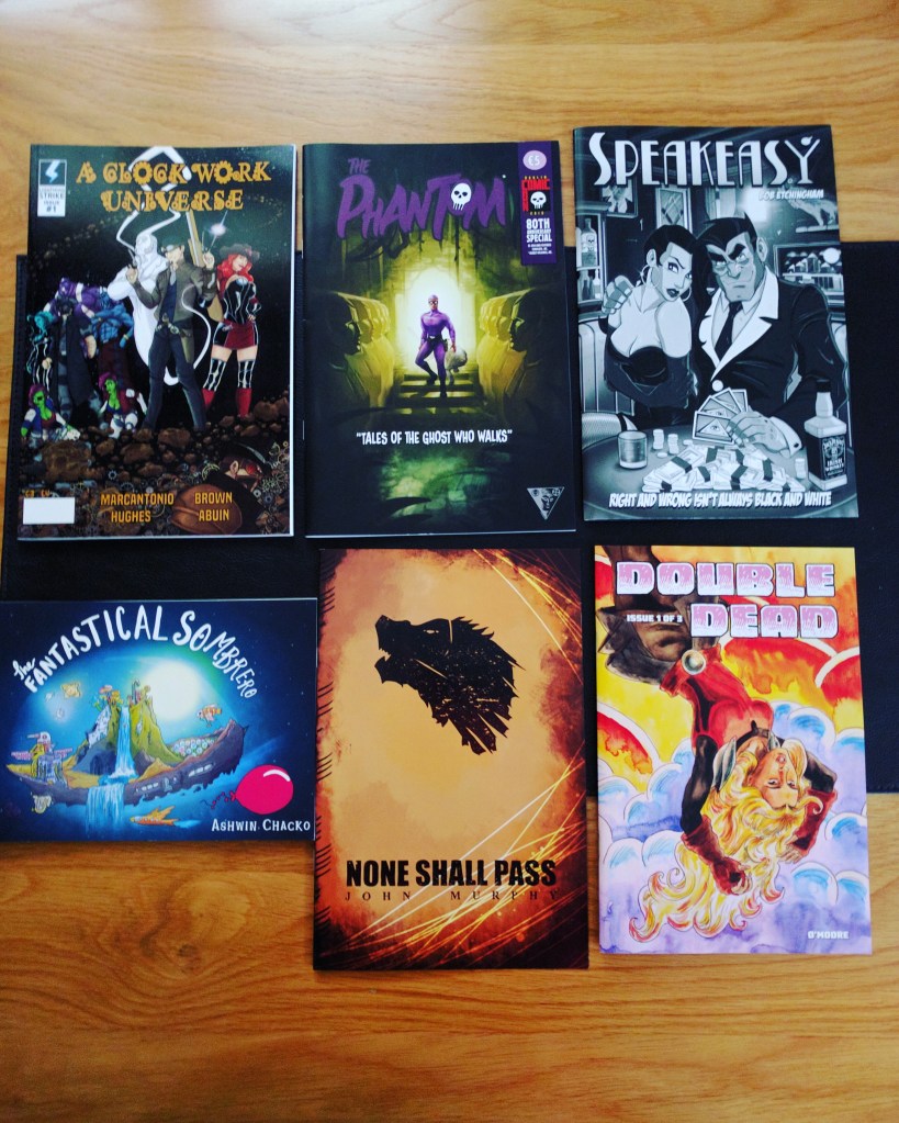 A Clockwork Universe, Phantom 80th Anniversary, Speakeasy, The Fantastical Sombrero, None Shall Pass (Preview), Double Dead